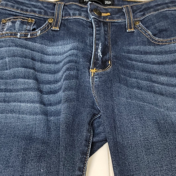 Just Black skinny frayed jeans cropped size 25P - Picture 6 of 8